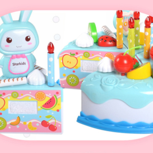 Pretend Play Set Plastic Food Toy DIY Cake Toy Cutting Fruit Vegetable Food Pretend Play Toys For Children Educational Gift GYH