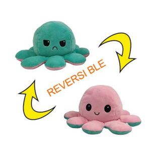 20cm  Reversible Octo-Plushie  Flip Octopus Stuffed Plush